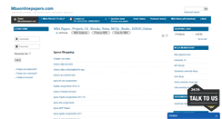 Desktop Screenshot of mbaonlinepapers.com