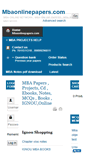 Mobile Screenshot of mbaonlinepapers.com