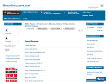 Tablet Screenshot of mbaonlinepapers.com